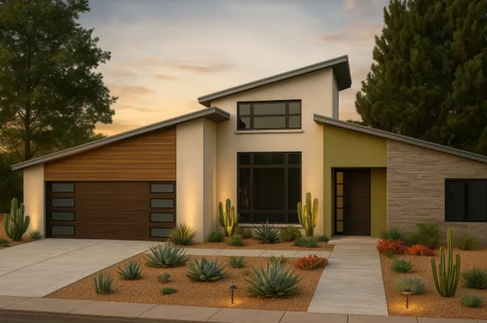 Rendered exterior of a new custom home on Easy Street, Mineral Wells TX — Valley View Development exclusive build by Tincher's Custom Homes